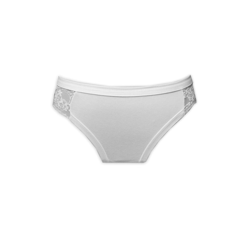 Women's underwear - hipster fit - lace trim on the back - white - S