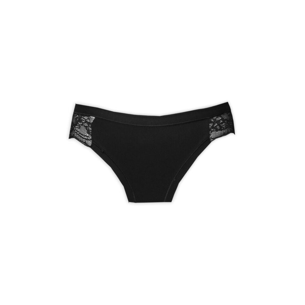 Women's underwear - hipster fit - lace trim on the back - black - M