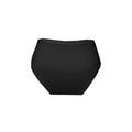 Women's underwear - thick side slit - lace trim on front - black - S