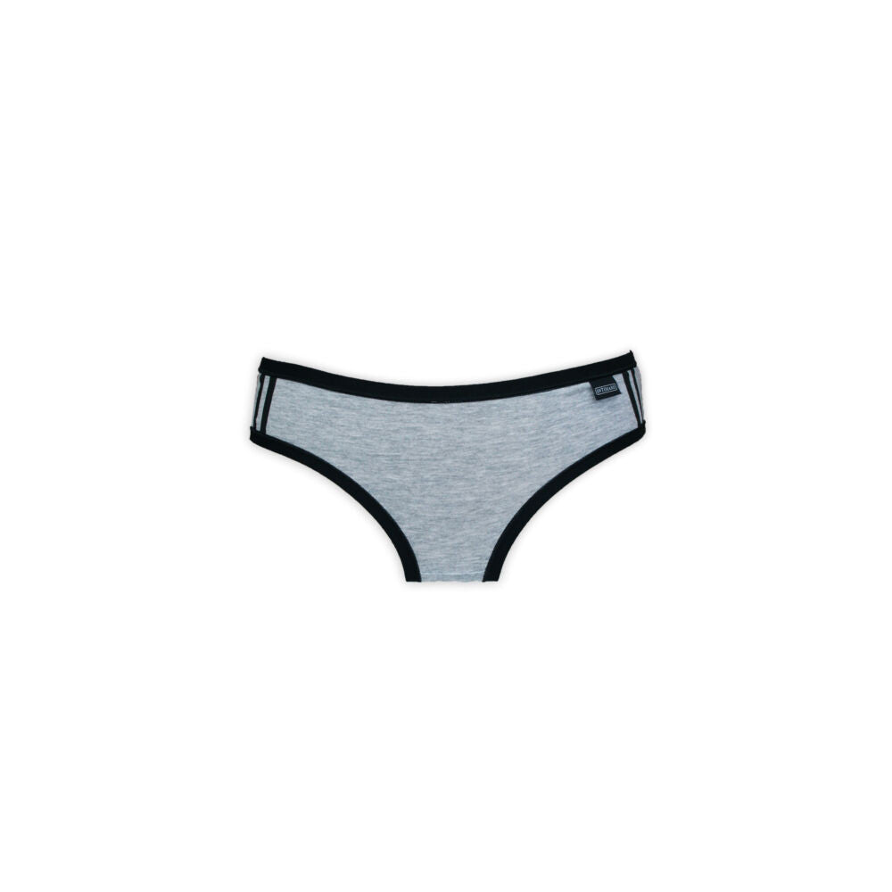 Women's cotton two-piece sports underwear set - sports panties-spaghetti strap top - gray - S