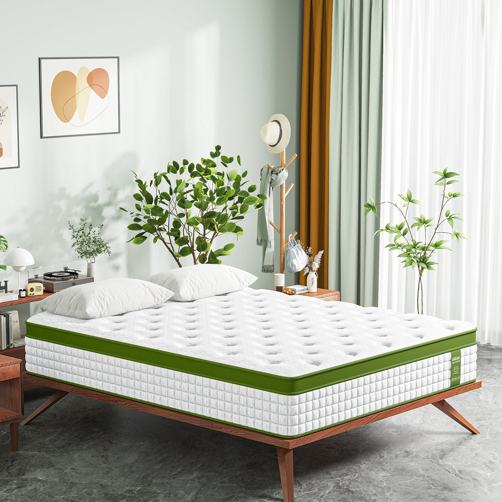 BedStory King Single 30cm Hybrid Mattress Cooling Gel Memory Foam 5 Zone Pocket Spring Bed Temperature Regulating