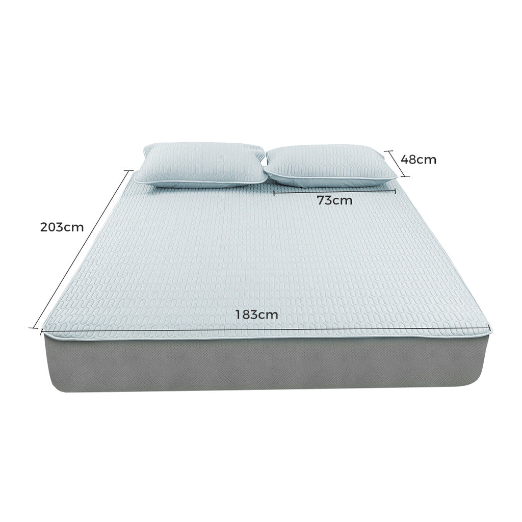 NNEIDS DreamZ Latex Cooling Bed Sheet Set Fitted 3PCS King